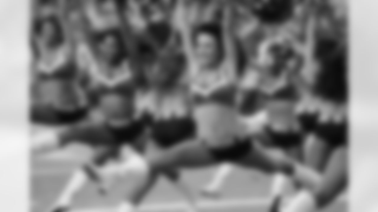 Falcons cheerleaders perform pre-game