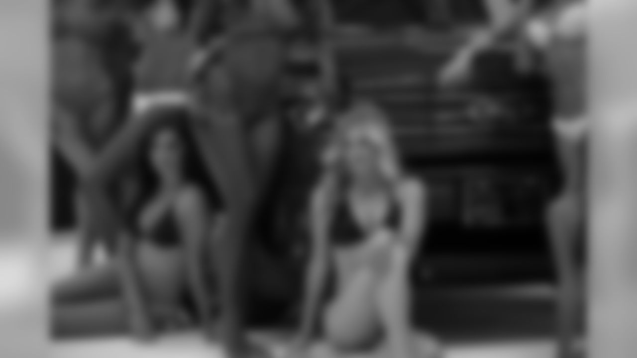 Erin P. and Sabrina C. // 2011 Atlanta Falcons Cheerleaders Ford Calendar Shoot - Behind the Scenes // July 14, 2011 // Atlanta -