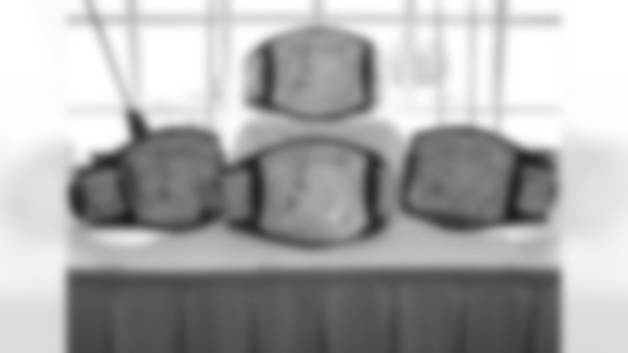 The winners rightfully received championship belts // Wrestlemania Pro-Am Golf Tournament // 4/1/11 // The Frog, Villa Rica, Ga. -