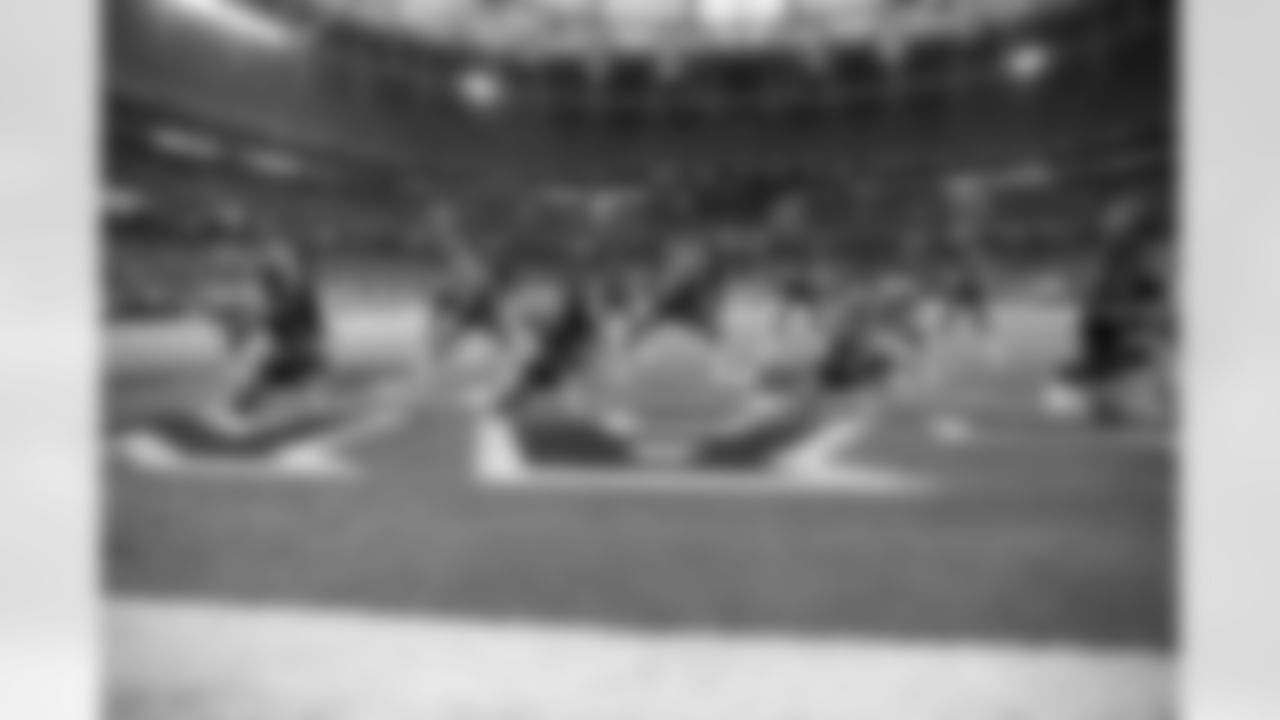 The Atlanta Falcons Cheerleaders perform in the endzone (PHOTOS: Art Morrison, Special to AtlantaFalcons.com)