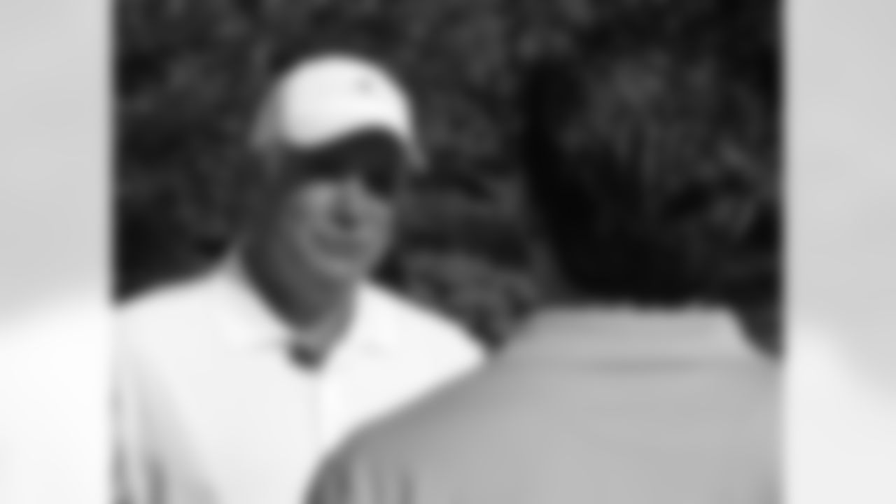 Mike Smith does an interview with the media before the tournament // Seventh Annual Verizon Network of Champions Golf Tournament // 6/13/11 // Suwanee, Ga. -