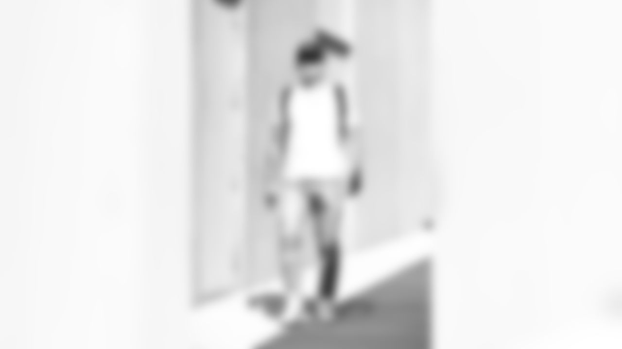 Atlanta Falcons kicker Younghoe Koo #6 arrives prior to the Preseason Game against the Cincinnati Bengals at Mercedes-Benz Stadium in Atlanta, Georgia on Friday, August 18, 2023. (Photo by Jay Bendlin/Atlanta Falcons)