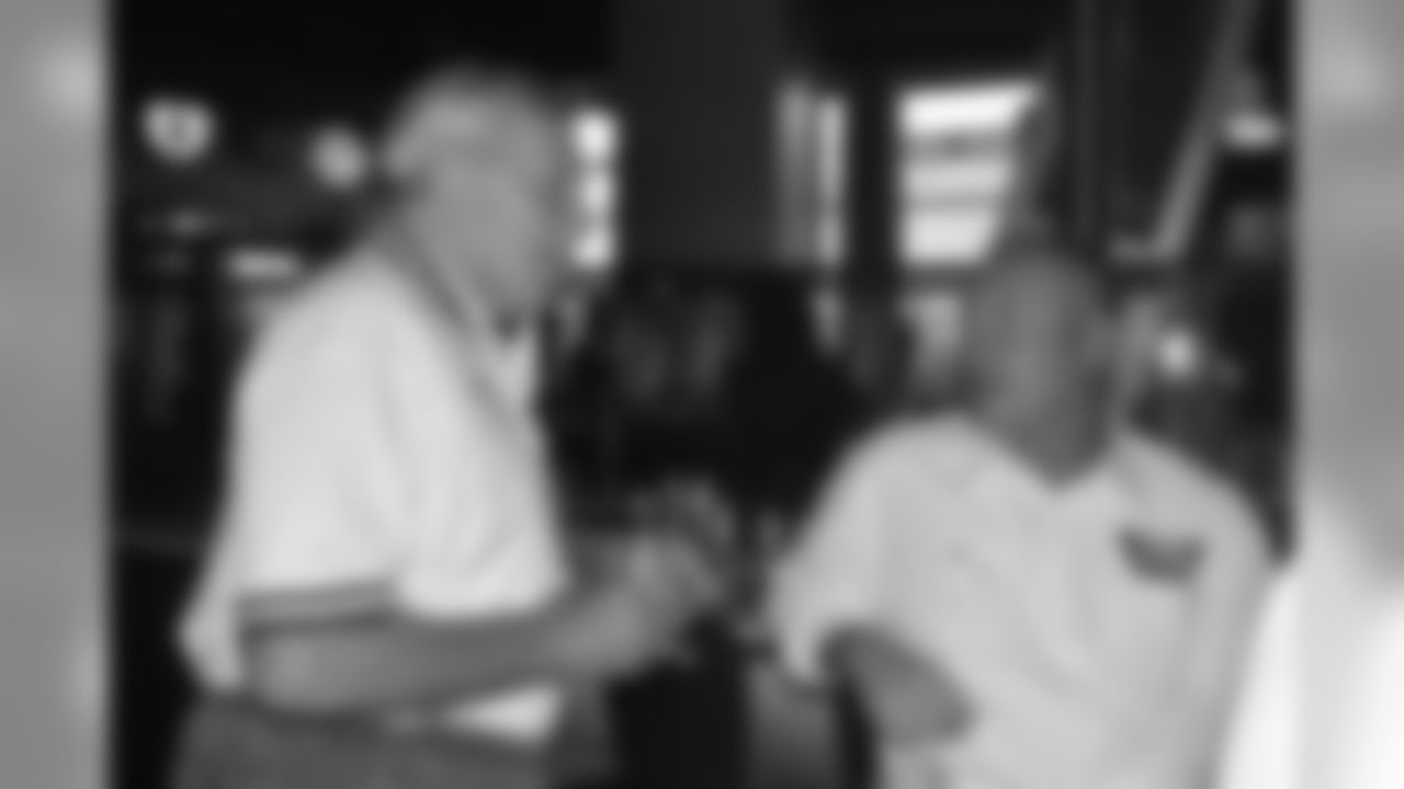 Former Atlanta Falcons players Roy Schmidt and Paul Sopher