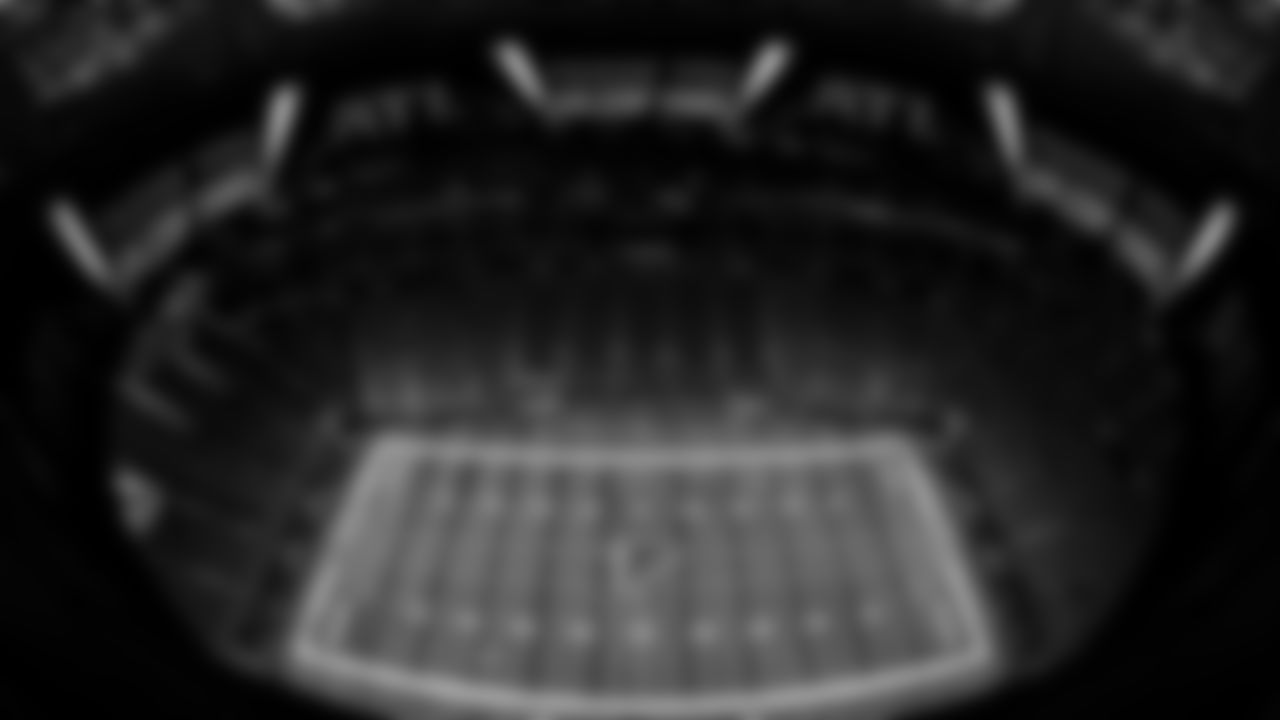 General view from the roof after the victory against the Tampa Bay Buccaneers at Mercedes-Benz Stadium in Atlanta, Georgia on Sunday, January 8, 2023. (Photo by Jay Bendlin/Atlanta Falcons)