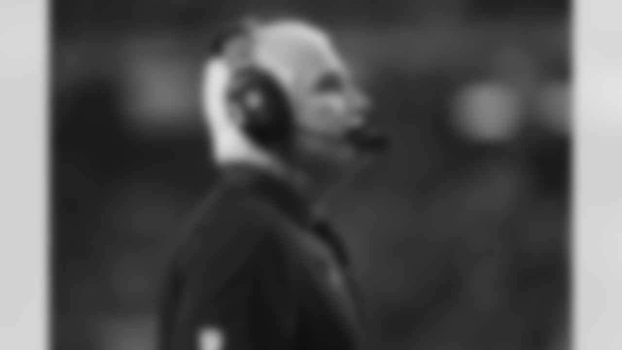 Atlanta Falcons head coach Mike Smith watches play against the Oakland Raiders during the first half of an NFL football game, Sunday, Oct. 14, 2012, in Atlanta. (AP Photo/Billy Weeks)