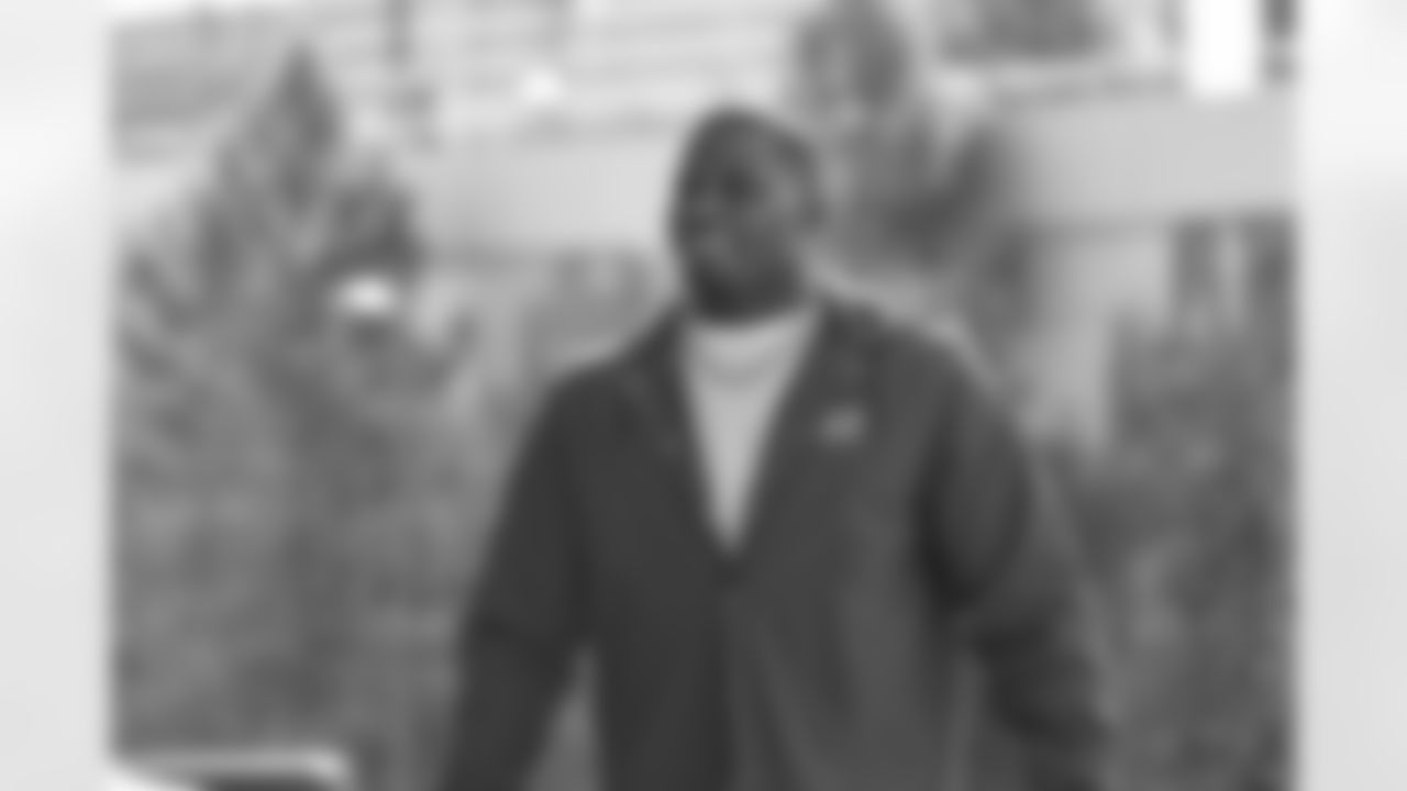Atlanta Falcons outside linebacker Lorenzo Carter #0 arrives the Week 1 Game against the Carolina Panthers at Mercedes-Benz Stadium in Atlanta, Georgia on Sunday, September 10, 2023. (Photo by Jay Bendlin/Atlanta Falcons)