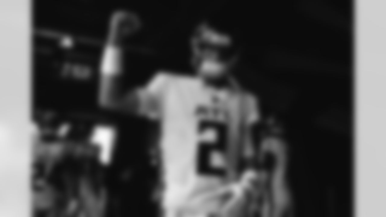 Atlanta Falcons quarterback Matt Ryan #2 prepares to take the field prior to a game against the Philadelphia Eagles at Mercedes-Benz Stadium in Atlanta, Georgia on Sunday, September 12, 2021. (Photo by Kyle Hess/Atlanta Falcons)