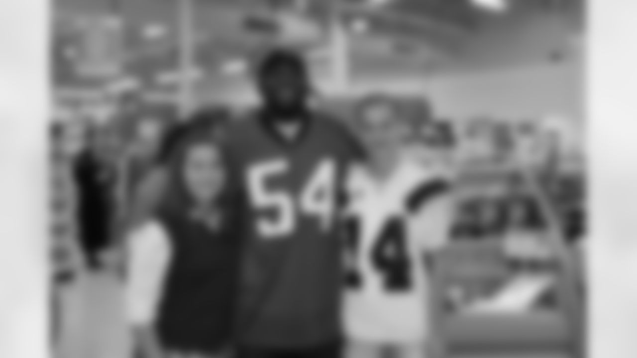 Stephen Nicholas excites the Publix shoppers in Locust Grove, Ga. with the Atlanta Falcons Tailgate Team // Atlanta Falcons Tailgate Team 2011 //Nov. 1, 2011 // Locust Grove, Ga. -