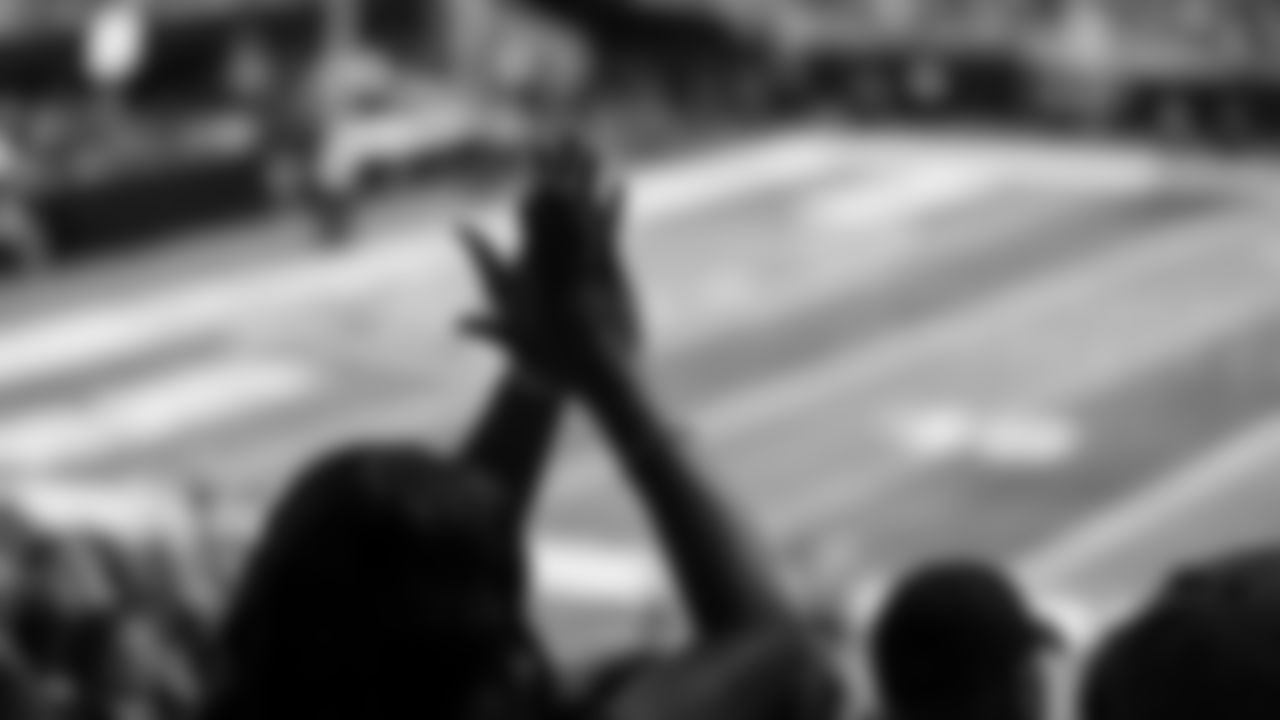 Fans cheer during the game against the Los Angeles Chargers at Mercedes-Benz Stadium in Atlanta, Georgia on Sunday, November 6, 2022. (Photo by Chamberlain Smith/Atlanta Falcons)