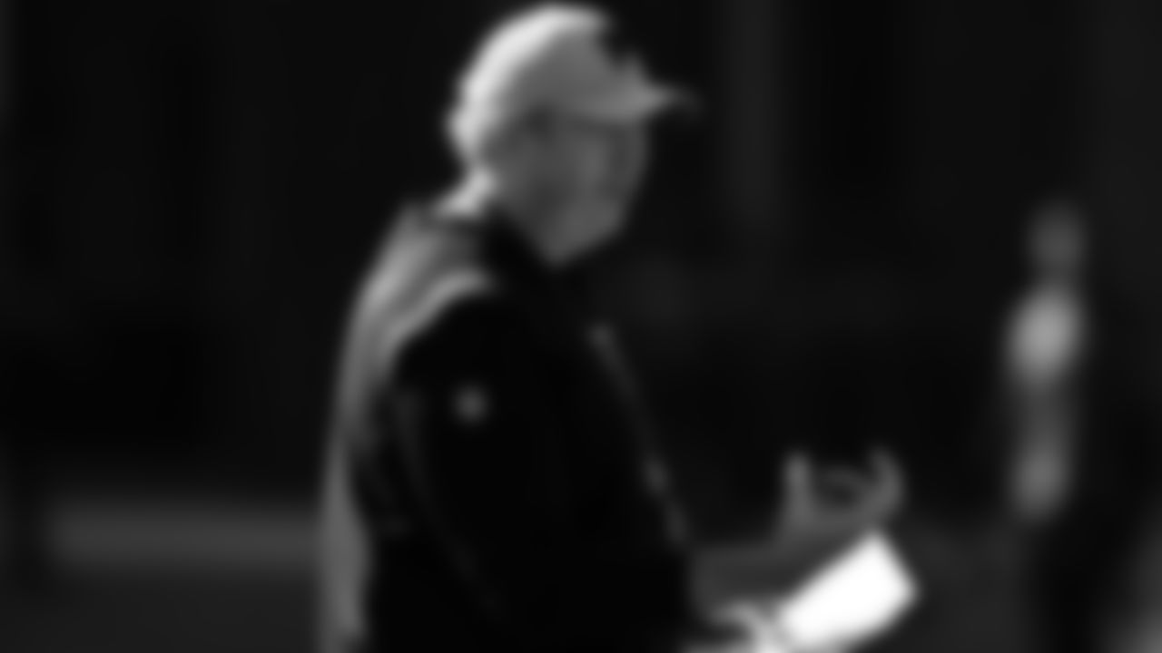 Atlanta Falcons head coach Arthur Smith during team practice at Atlanta Falcons Headquarters in Flowery Branch, Georgia, on Wednesday, December 1, 2021. (Photo by Shanna Lockwood/Atlanta Falcons)