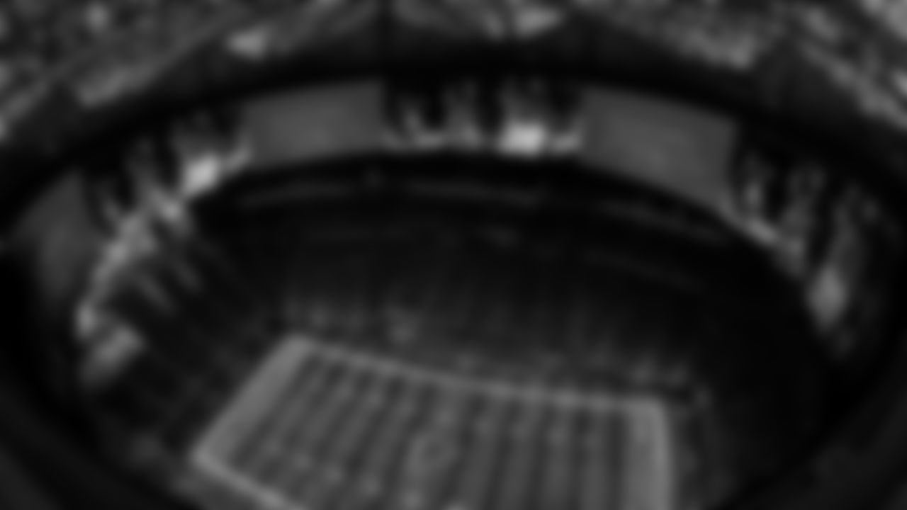 General view from the roof of a game against the New Orleans Saints at Mercedes-Benz Stadium in Atlanta, Georgia on Sunday, September 11, 2022. (Photo by Mitchell Martin/Atlanta Falcons)