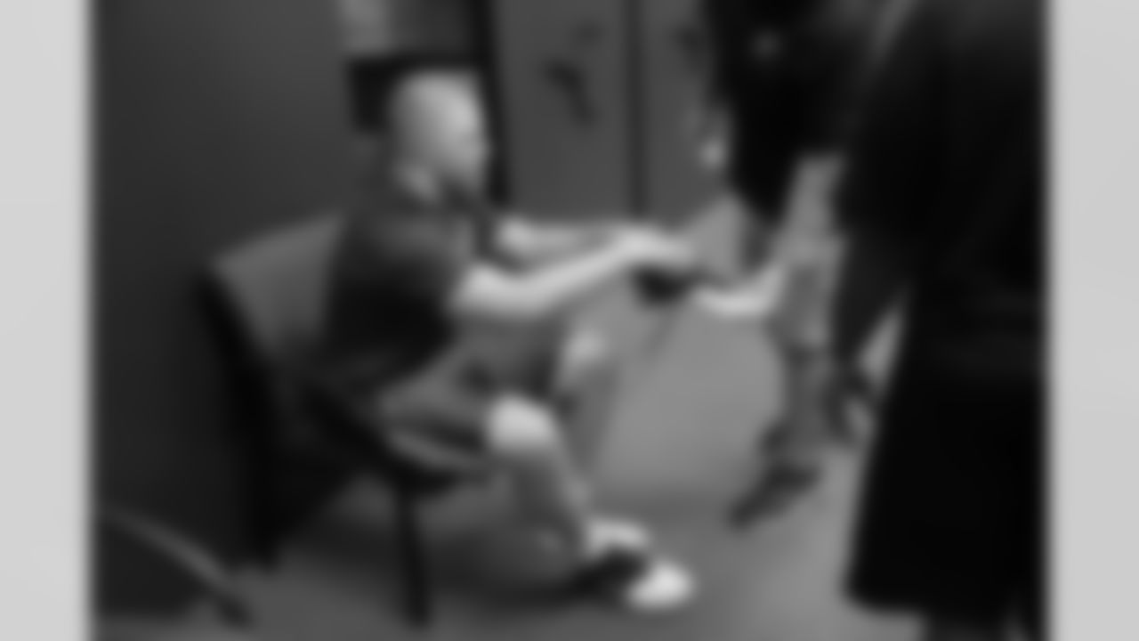 FB Bradie Ewing slips on some new cleats // 2012 Rookies Report // May 10, 2012 // Flowery Branch -