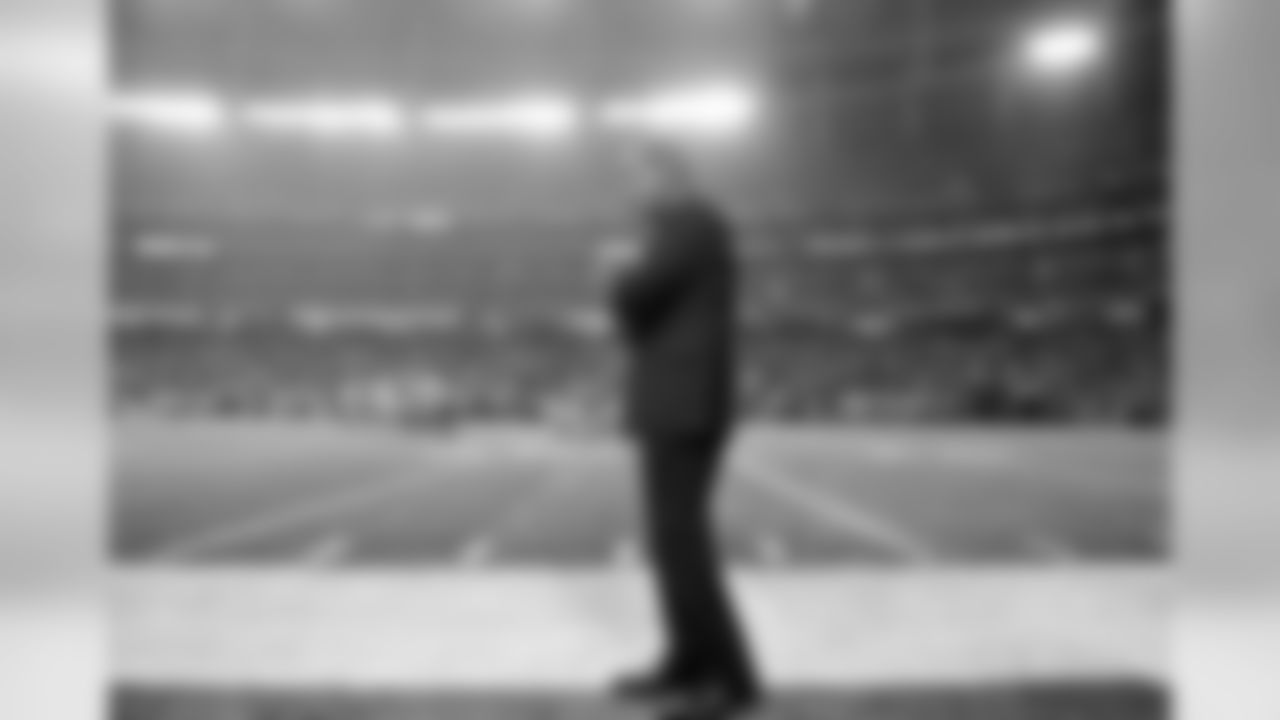 Atlanta Falcons owner Arthur Blank looks on during the second half of an NFL football game against the Dallas Cowboys in Atlanta, Monday, Nov. 5, 2012. Atlanta won 19-13. (AP Photo/Rich Addicks)