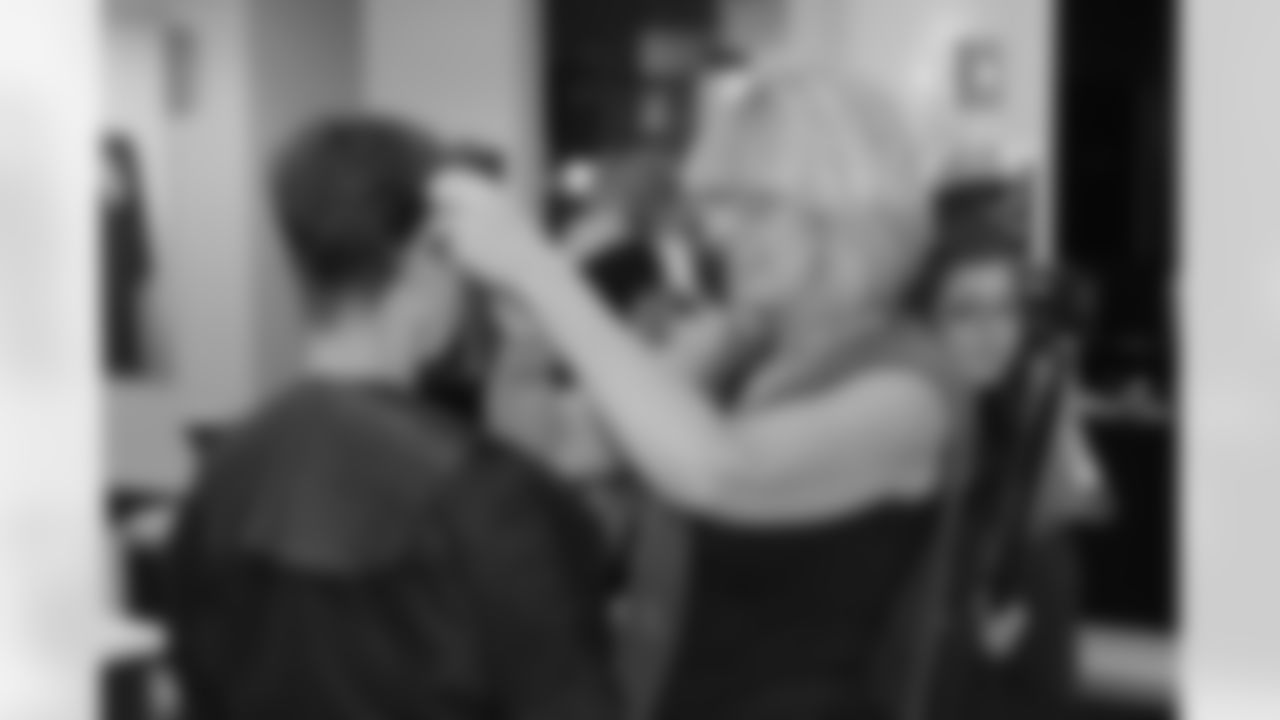 Breast Cancer survivors receive a complete makeover at Jamison Shaw Hairdressers before joining the Falcons for dinner at Ray's on the River