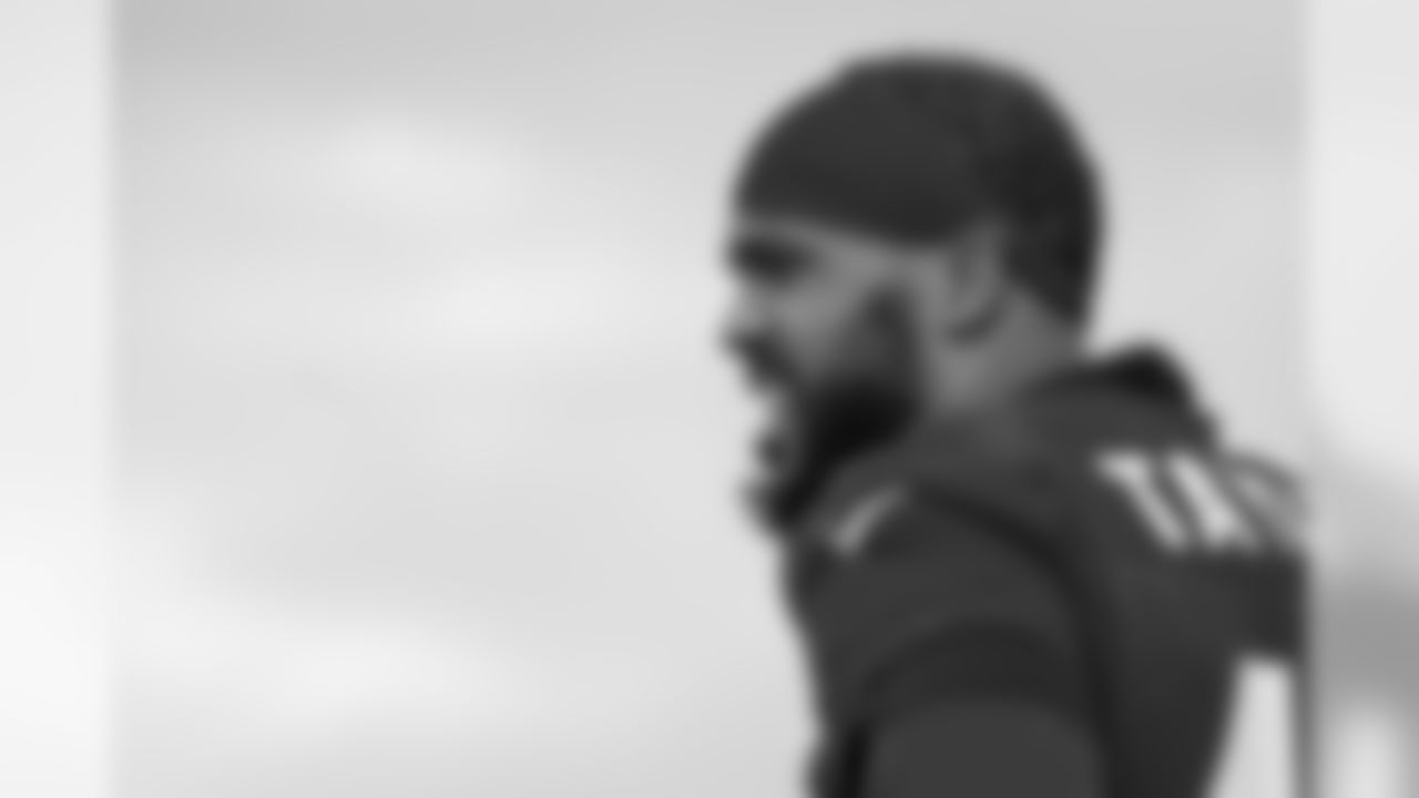 Atlanta Falcons cornerback Jamar Taylor #43 looks on during practice. (Photo by Kara Durrette/Atlanta Falcons)