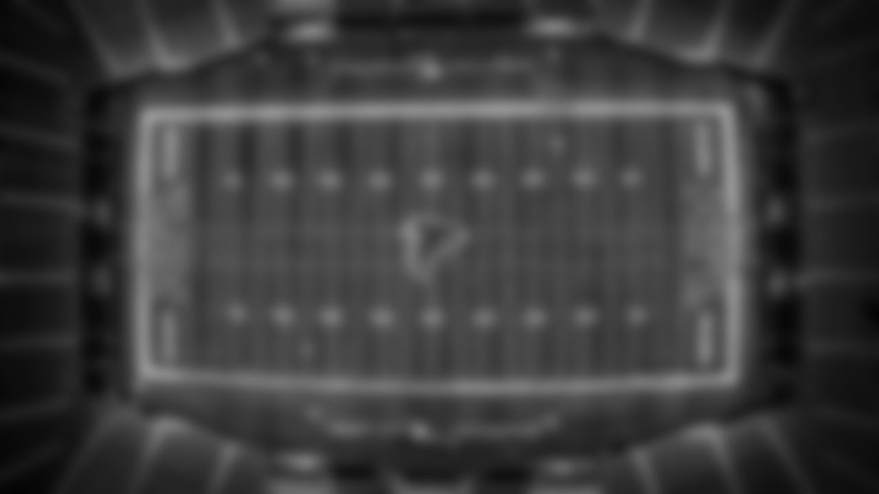 View of the field prior to the game against the New Orleans Saints at Mercedes-Benz Stadium in Atlanta, Georgia on Sunday, September 11, 2022. (Photo by Brandon Magnus/Atlanta Falcons)