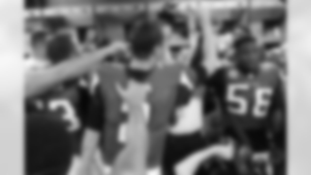 QB Matt Ryan breaks the team down after the victory