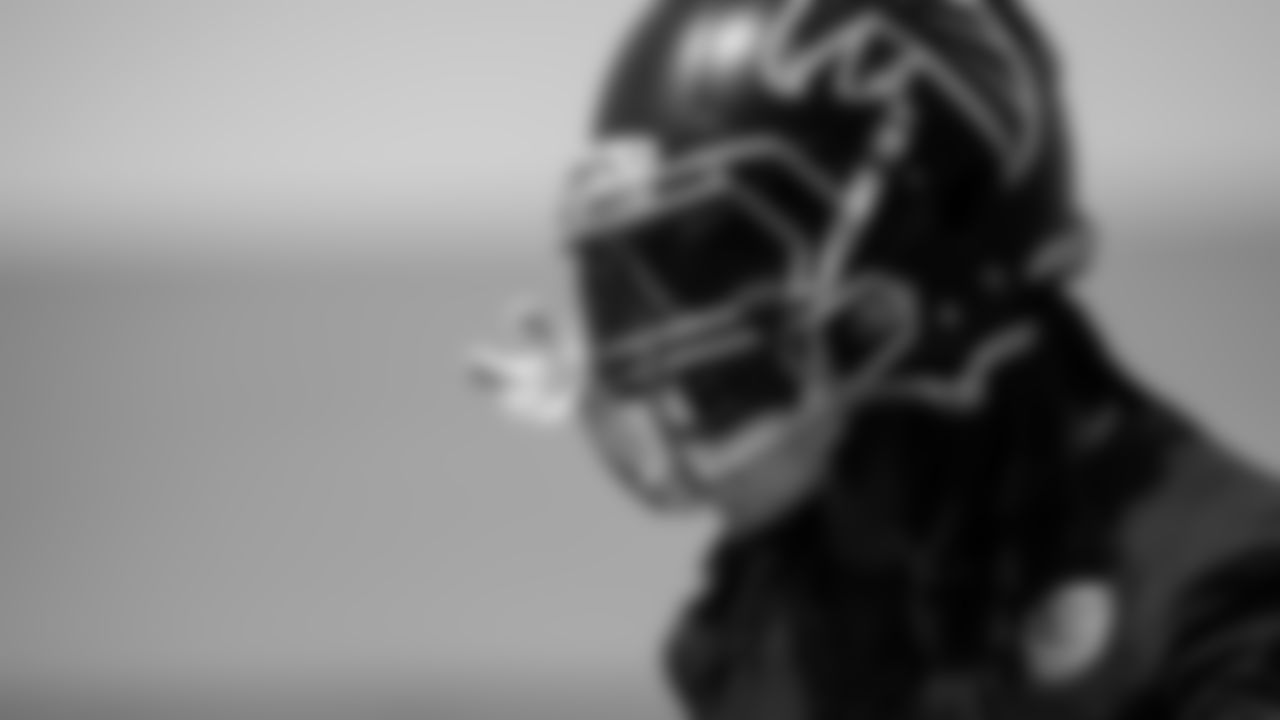 Atlanta Falcons running back Todd Gurley II #21 looks on during practice at IBM Performance Field. (Photo by Rob Foldy/Atlanta Falcons)