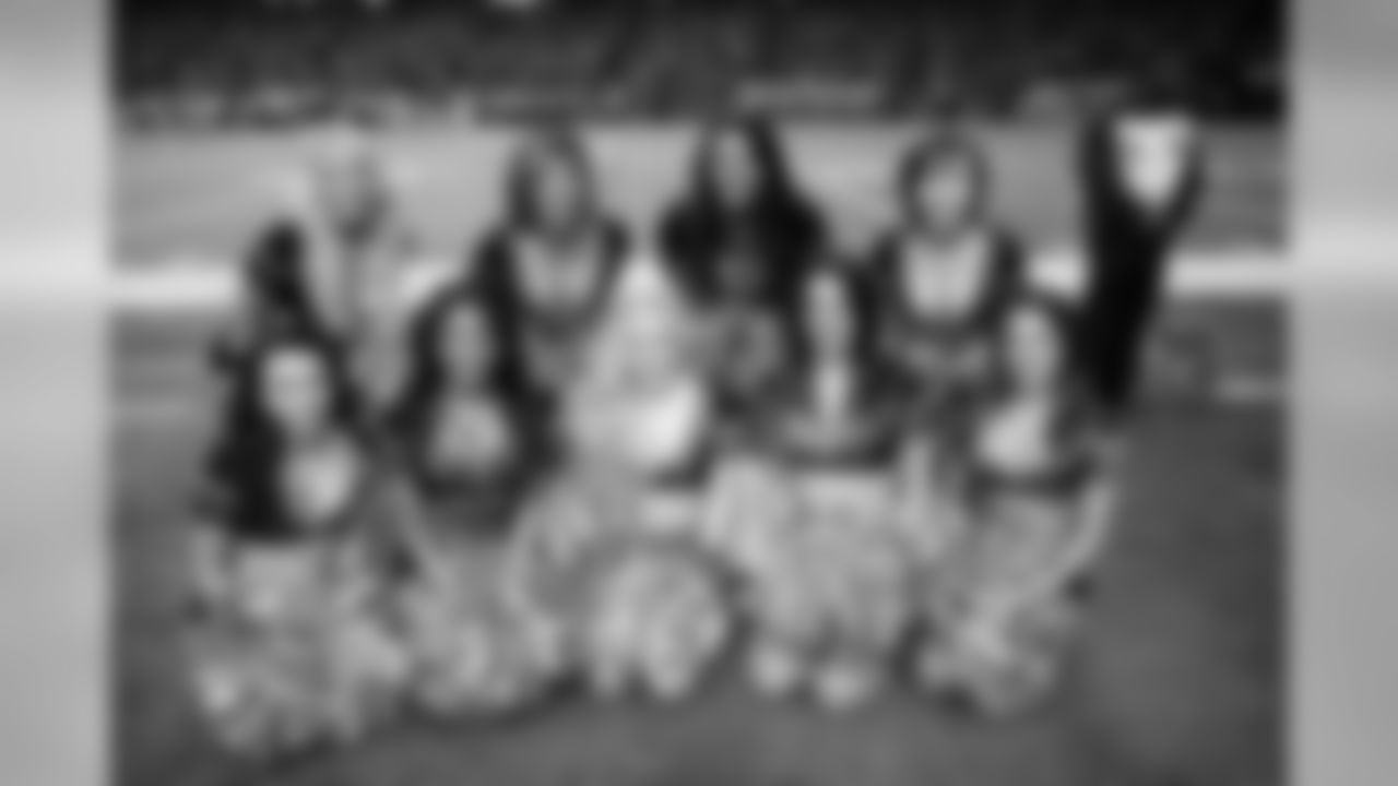 A few of the Atlanta Falcons Cheerleaders pose for a picture (PHOTOS: Art Morrison, Special to AtlantaFalcons.com)
