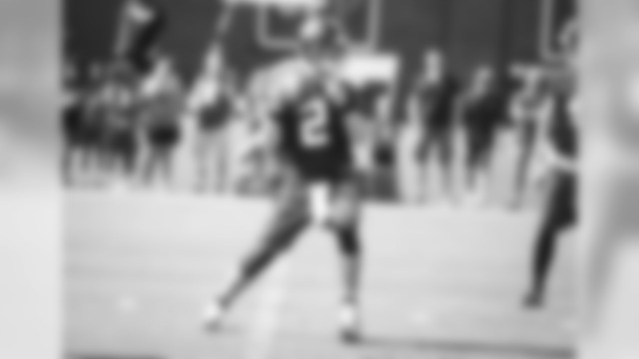 QB Matt Ryan steps back in the pocket and looks to deliver a pass