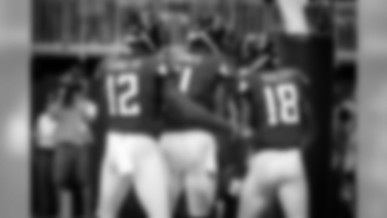 WR Calvin Ridley, WR Julio Jones, WR Mohamed Sanu