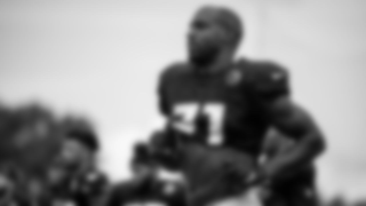 Atlanta Falcons strong safety Duron Harmon #21 during the AT&T Atlanta Falcons Training Camp at Atlanta Falcons Headquarters in Flowery Branch, Georgia, on Monday August 16, 2021. (Photo by )