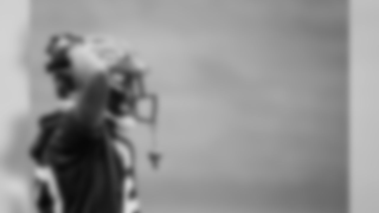 Atlanta Falcons strong safety Damontae Kazee #27 looks on during practice. (Photo by Kara Durrette/Atlanta Falcons).
