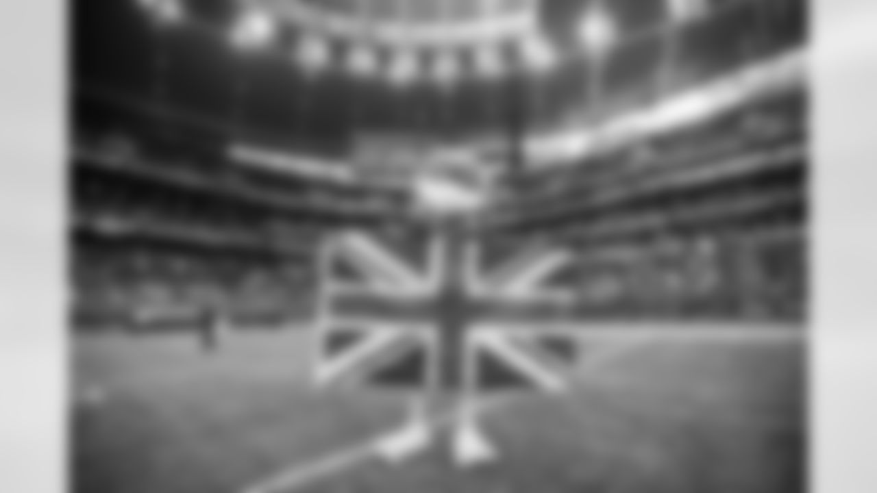 against the New York Jets at Tottenham Hotspur Stadium in London, England on Sunday, October 10, 2021. (Photo by Chris Lee/Atlanta Falcons)