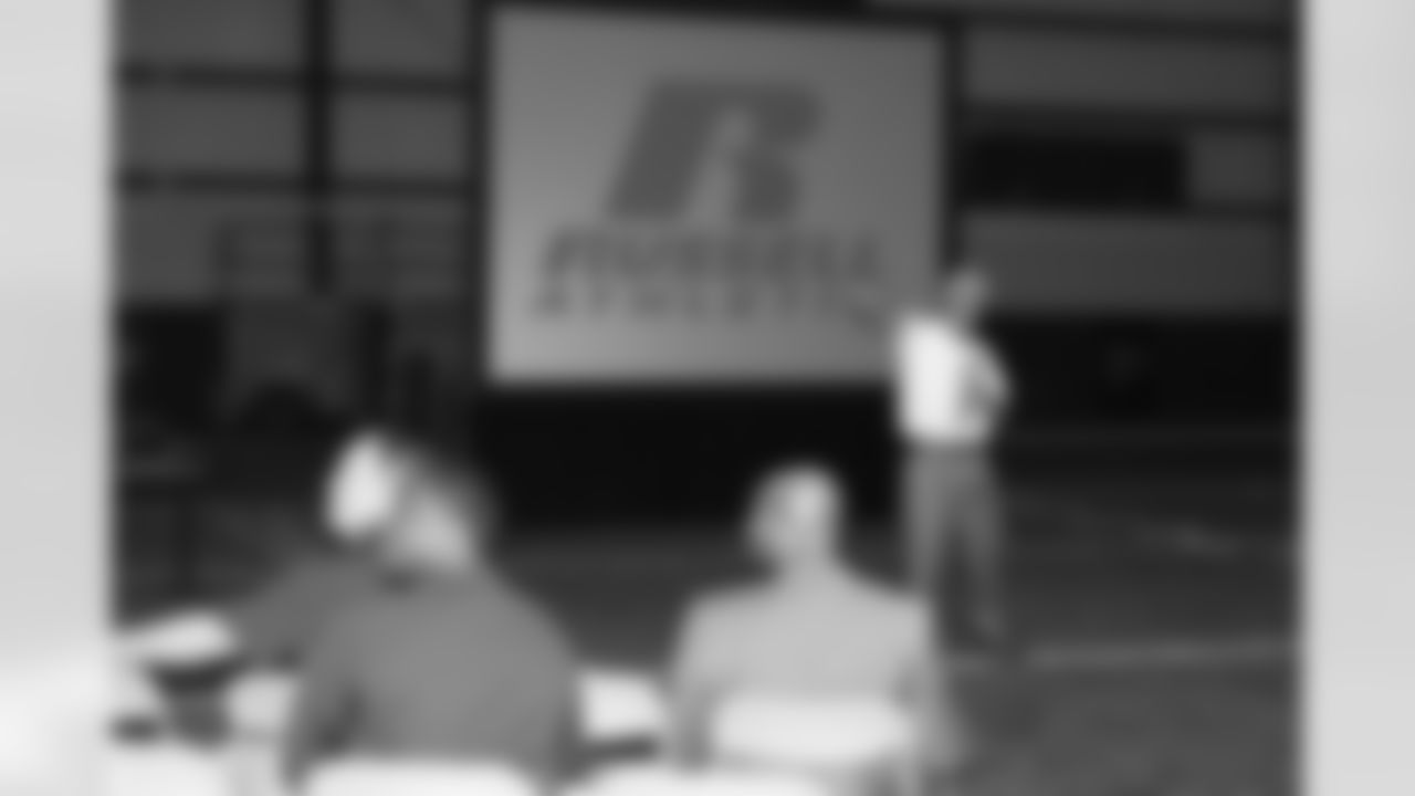 Falcons head coach Mike Smith has now hosted four Coaches Clinics for Georgia high school football coaches // 2011 Coaches Clinic // 4/15/11 // Flowery Branch, Ga. -