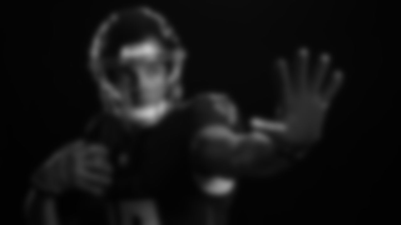 Atlanta Falcons wide receiver Mack Hollins #18 during Creative Days in Ticketmaster Studios at Atlanta Falcons Training Facility in Flowery Branch, Ga. on Monday, June 12, 2023. (Photo by Shanna Lockwood/Atlanta Falcons)