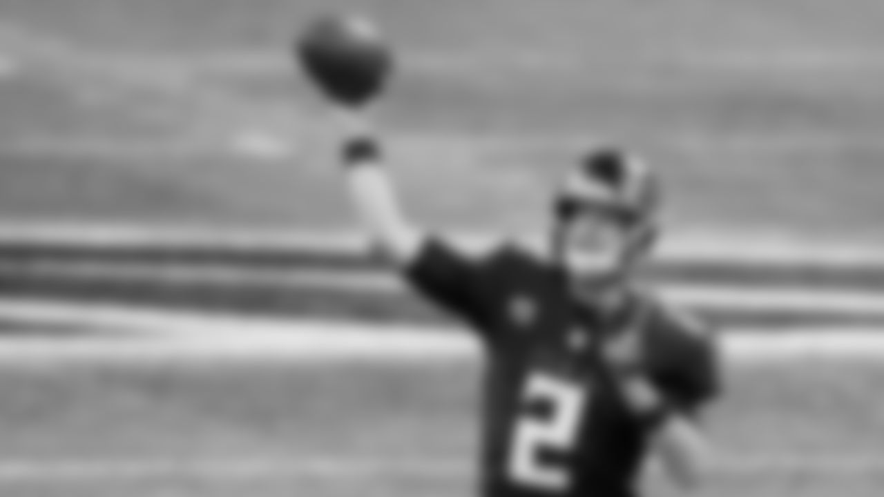 Atlanta Falcons quarterback Matt Ryan #2 throws a pass during the first half against the Las Vegas Raiders on November 29, 2020.