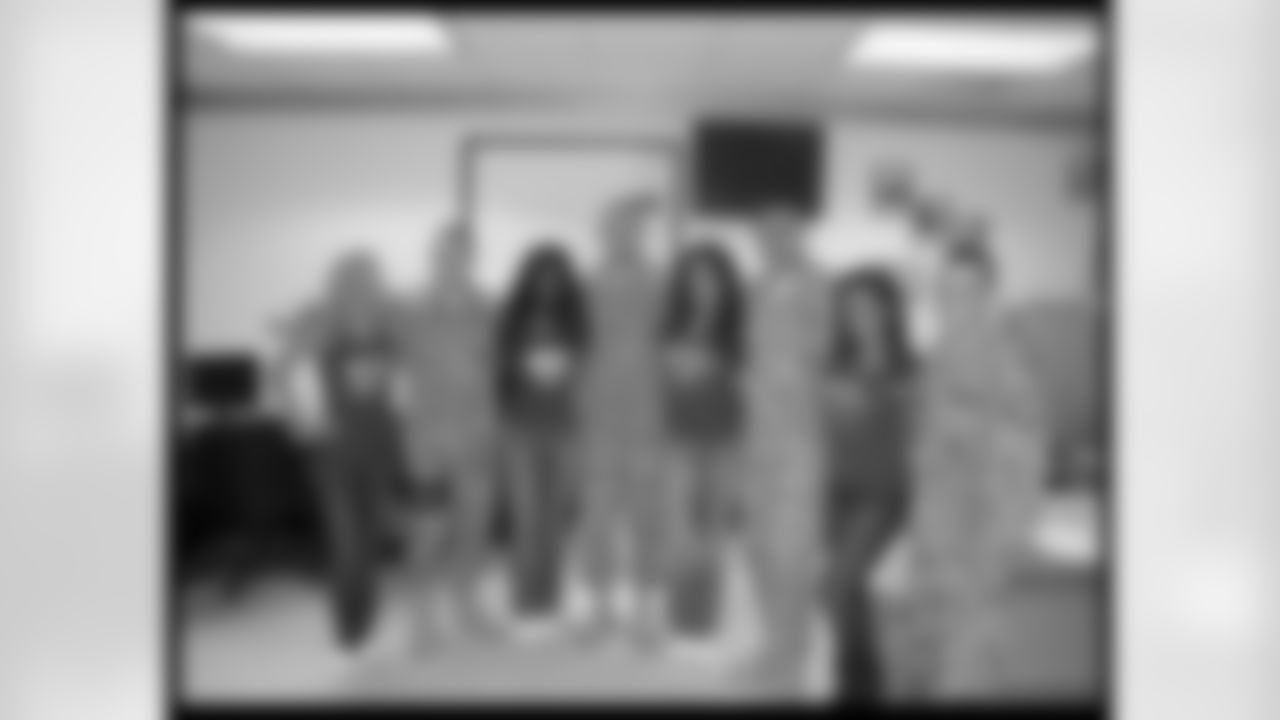 Sabrina C., Shamea M., Alicia D. and Sara D. hang out with security forces in Curacao // 6/9-12/11 // Curacao -