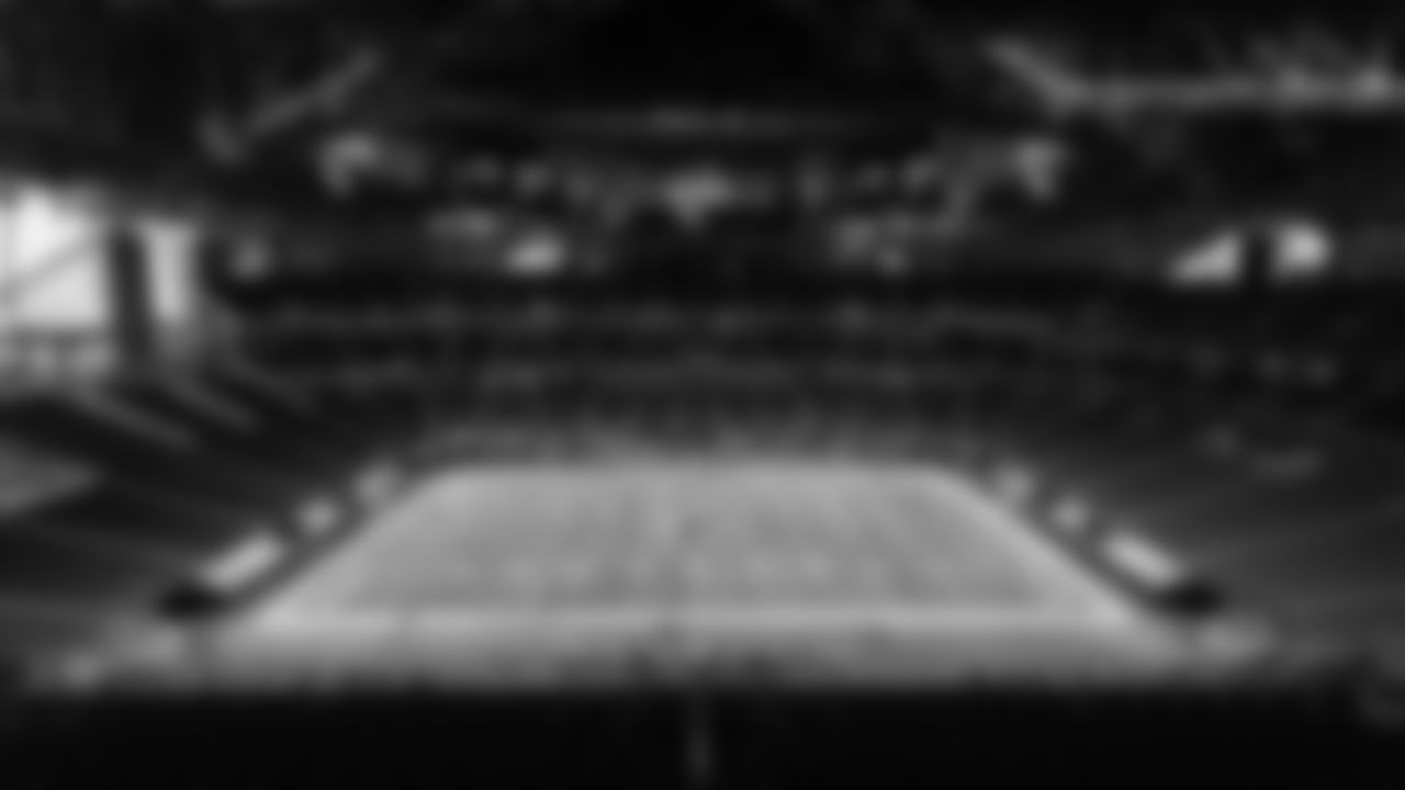 Scene setter of the field is shown before the game against the Carolina Panthers at Mercedes Benz stadium on October 11, 2020. (Photo by Dakota Williams/Atlanta Falcons)