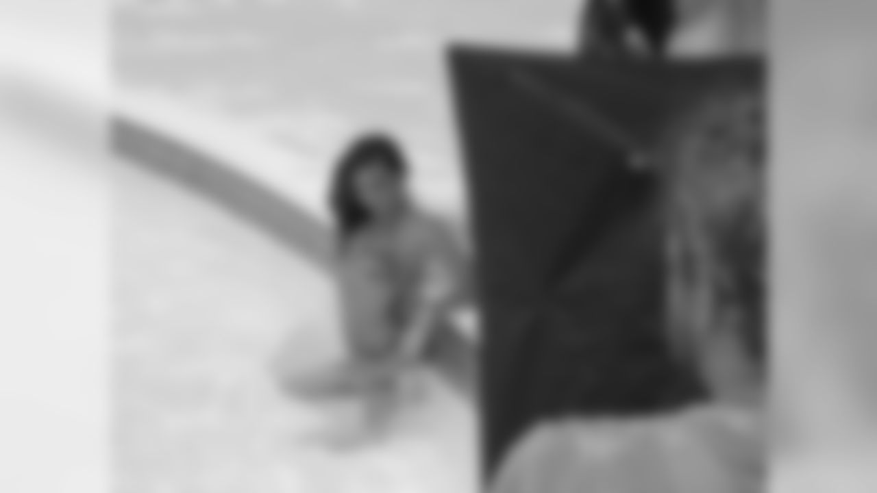 Katharine M. // Atlanta Falcons Cheerleaders Swimsuit Calendar Photo Shoot - Day 3 // 5/28/11 // Bermuda -