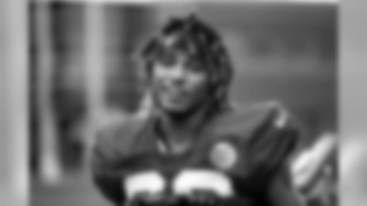 Atlanta Falcons defensive back Jordan Miller #28 on the tenth day of practice. (Photo by Kara Durrette/Atlanta Falcons)