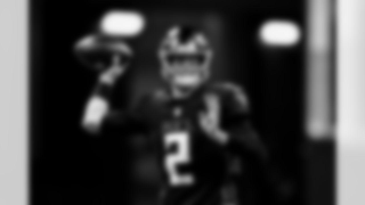 Atlanta Falcons quarterback Matt Ryan #2 throws down field against the New Orleans Saints at Mercedes-Benz Stadium in Atlanta, Georgia on Sunday, January 9, 2022. (Photo by Kyle Hess/Atlanta Falcons)