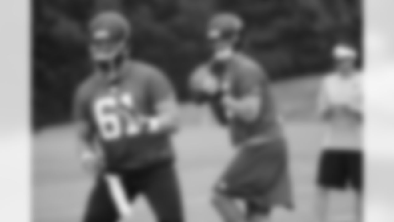 C Joe Hawley and QB Matt Ryan