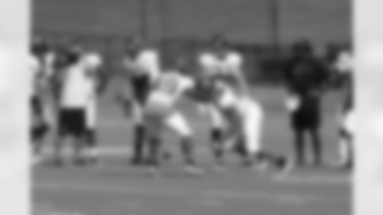 The linebackers work during drills // 2011 Russell Athletic Training Camp - Day 6 // August 2, 2011 // Flowery Branch, Ga. —