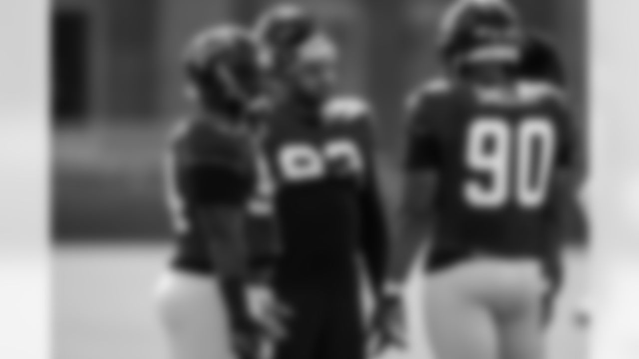 DT Deadrin Senat, DT Michael Bennett, DE Derrick Shelby