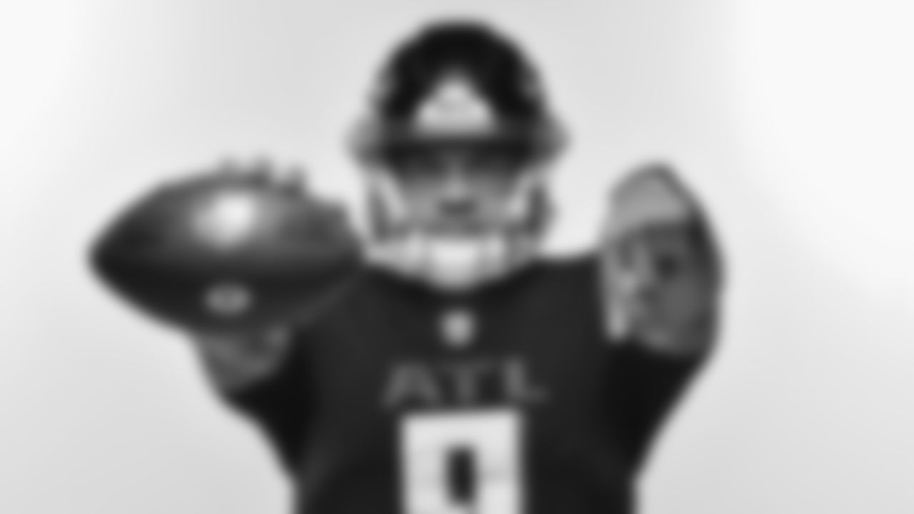 Atlanta Falcons quarterback Desmond Ridder #9 during Creative Days in Ticketmaster Studios at Atlanta Falcons Training Facility in Flowery Branch, Ga. on Monday, June 12, 2023. (Photo by Brandon Magnus/Atlanta Falcons)