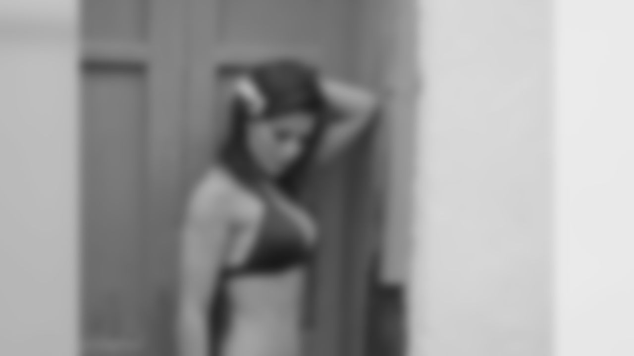 Zorah B. brings some glamor to a doorway in St. George, Bermuda // Atlanta Falcons Cheerleaders Swimsuit Calendar Photo Shoot - Day 1 // 5/26/11 // Bermuda -