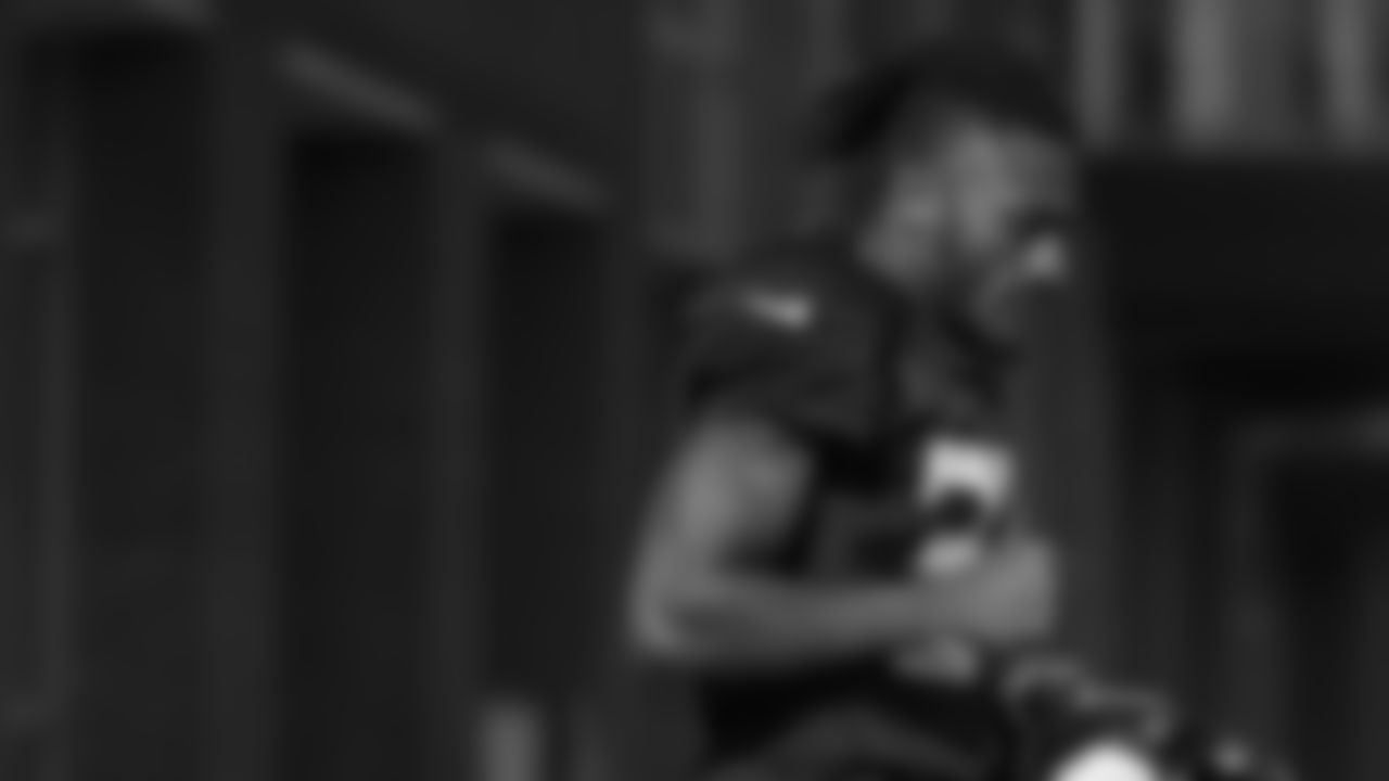 Atlanta Falcons cornerback Bless Austin #31 during AT&T Atlanta Falcons Training Camp at Atlanta Falcons Training Facility in Flowery Branch, Ga. on Monday, August 14, 2023. (Photo by Shanna Lockwood/Atlanta Falcons)