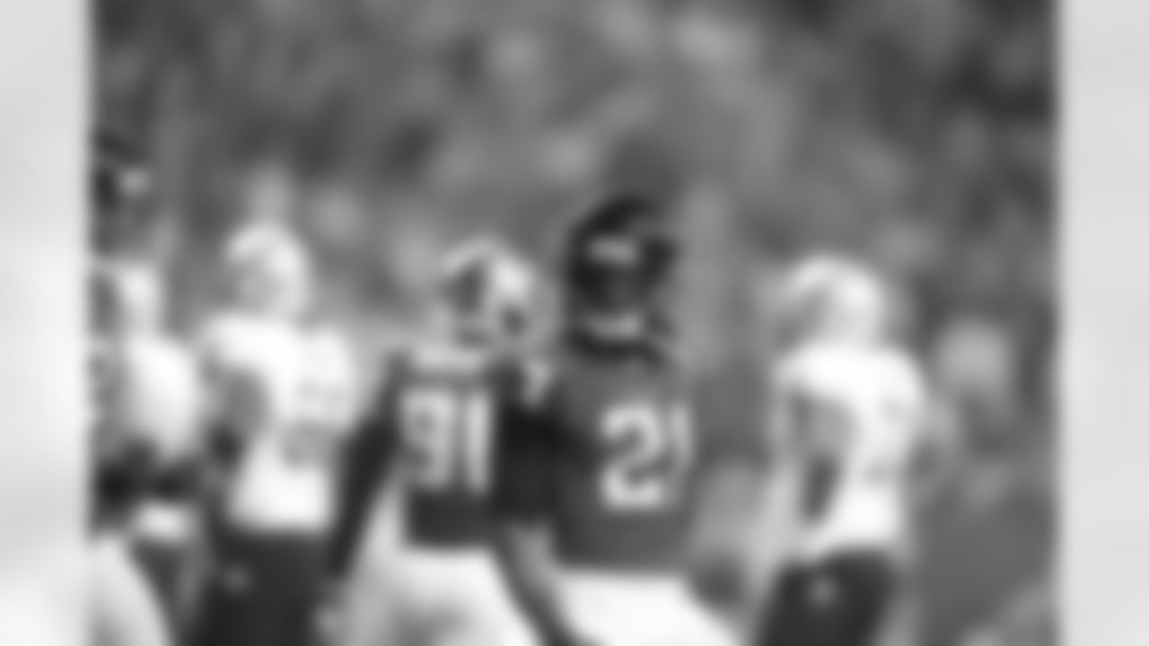 CB Desmond Trufant gets pumped in the second half