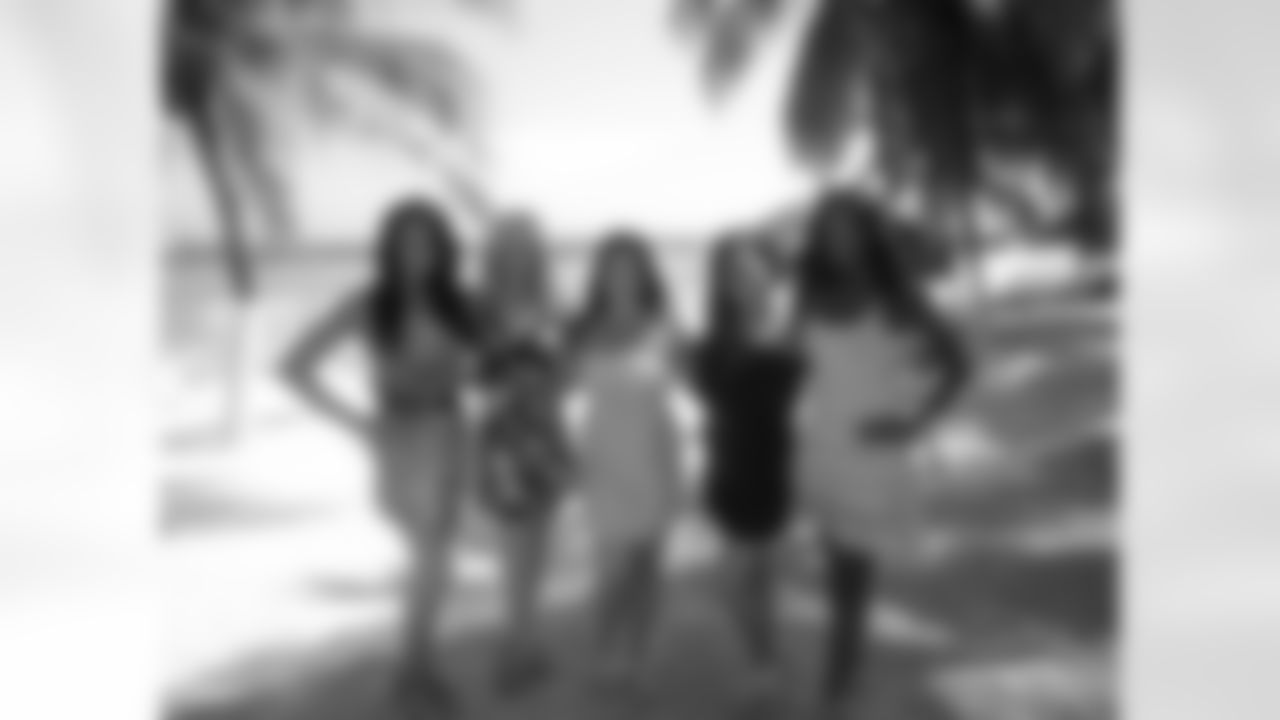 Alicia D., Sabrina C., Sara D. and Shamea M. pose with ProTour Productions CEO Sandy Charboneau, who set up the visit in Curacao // 6/9-12/11 // Curacao -