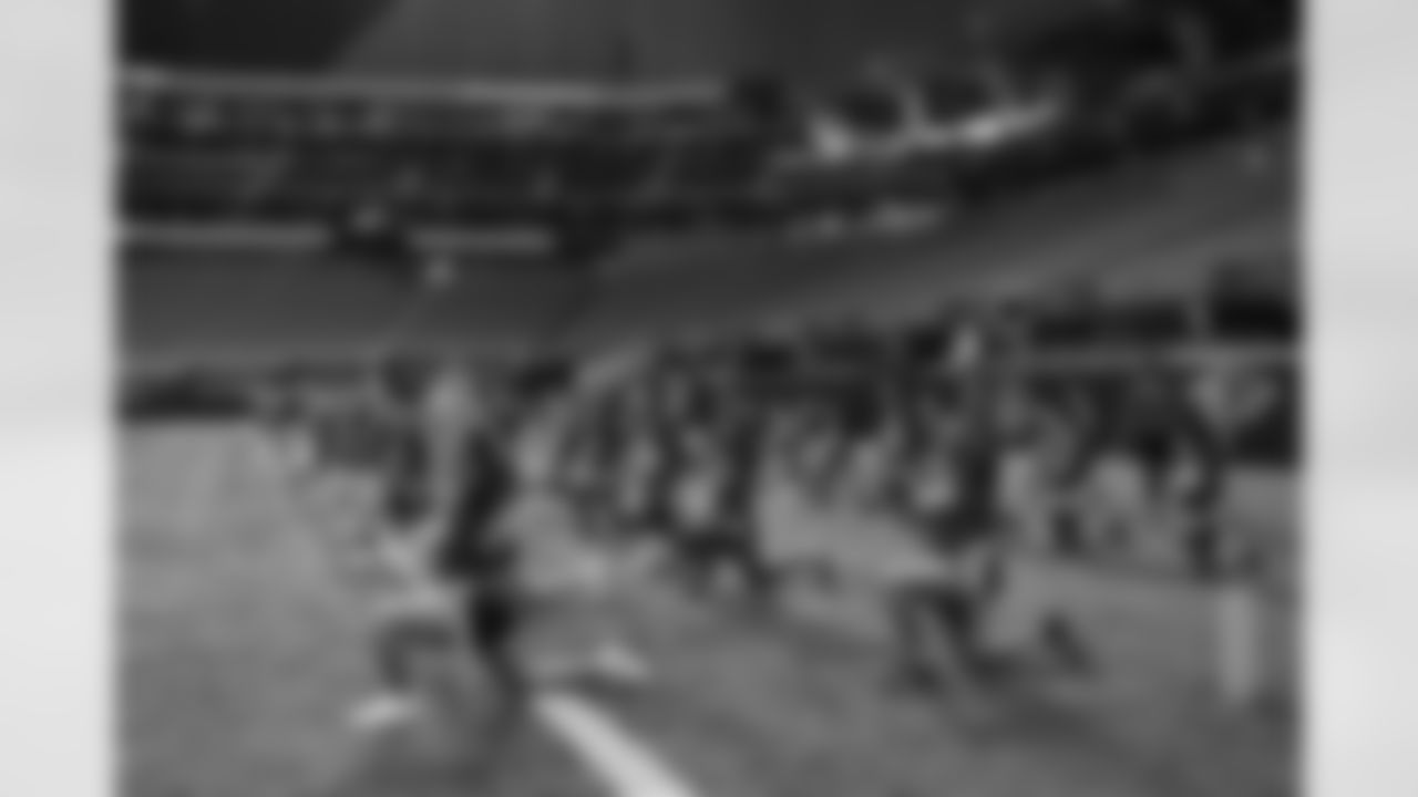 Scenes from the NAIA Girls Flag Football High School Showcase at Mercedes-Benz Stadium in Atlanta, Georgia, on Friday May 7, 2021.