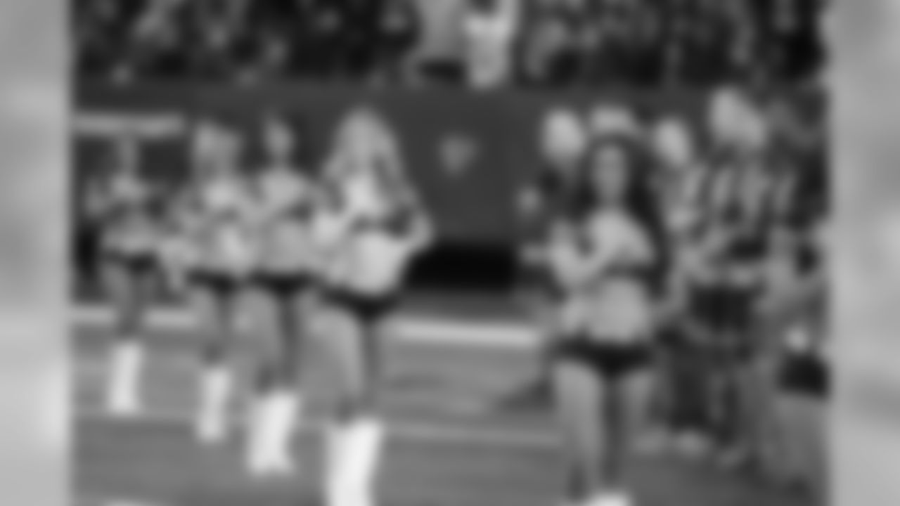 The Atlanta Falcons Cheerleaders during the National Anthem (PHOTOS: Art Morrison, Special to AtlantaFalcons.com)