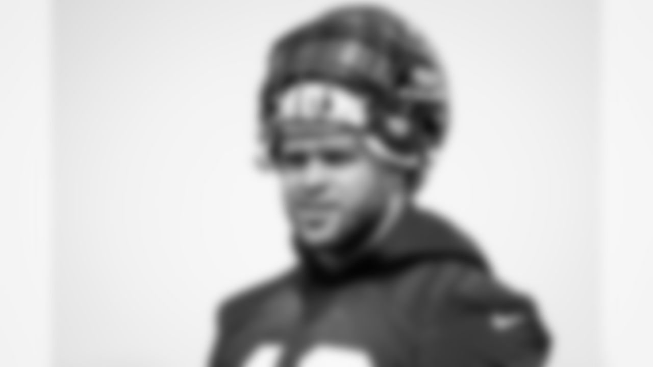 Atlanta Falcons running back Keith Smith #40 looks on during practice. (Photo by Kara Durrette/Atlanta Falcons)