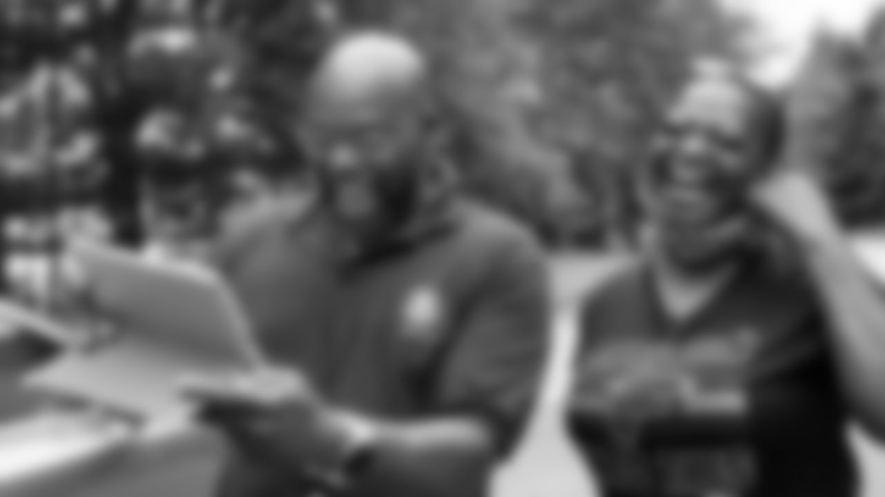 Scenes from delivering Father's Day Freddie-Grams in Atlanta, Georgia, on Wednesday June 17, 2020. (Photo by Carmen Mandato/Atlanta Falcons)