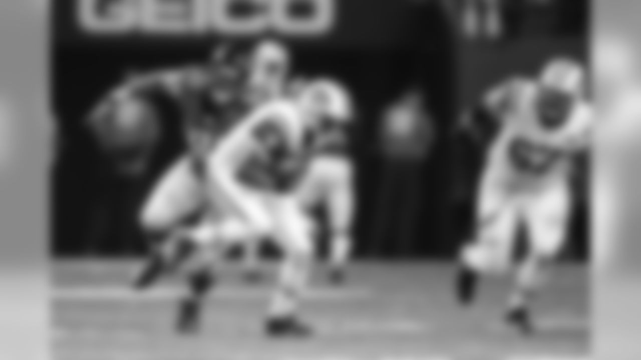 DT Corey Peters goes in to record a sack