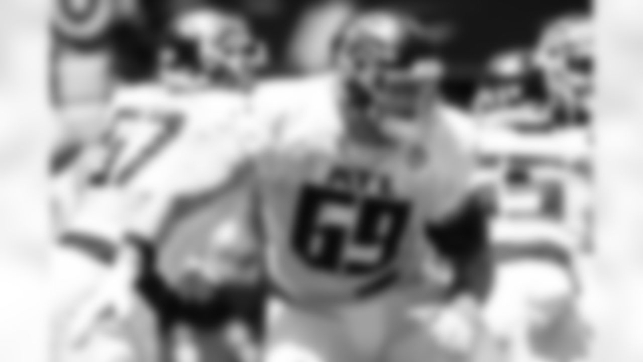 Atlanta Falcons offensive lineman Jason Spriggs #69